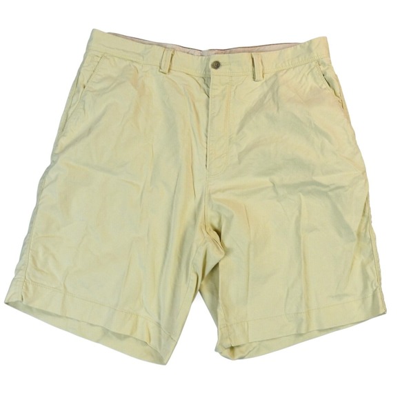 Tommy Bahama Shorts Men 36 Yellow Pastel 9" Inseam Casual Relaxed Travel Coastal - Picture 1 of 9